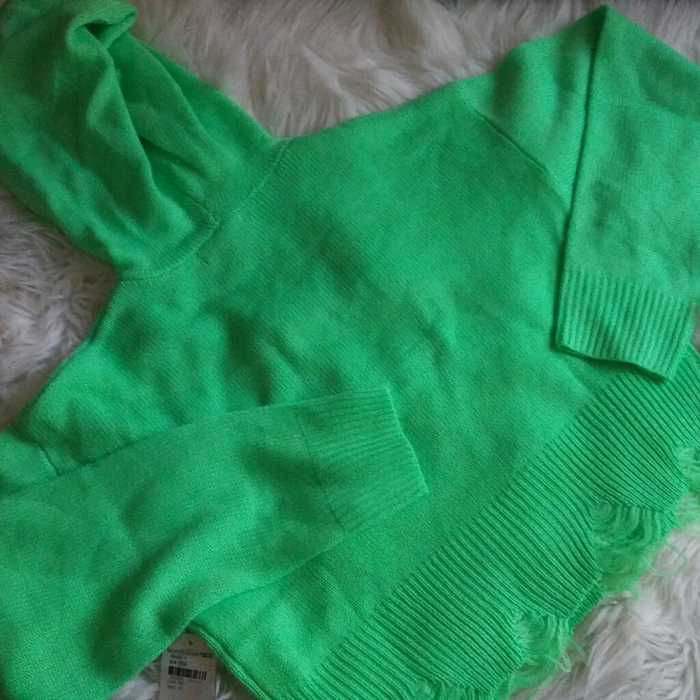 Wild Honey Distressed Hooded Sweater Size M - Picture 5 of 8